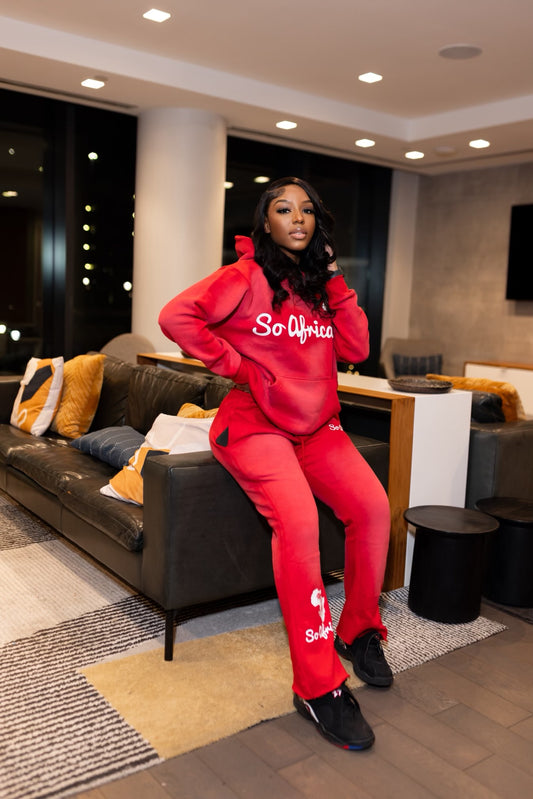 RED SOAFRICAN ASID WASH SWEATSUIT!